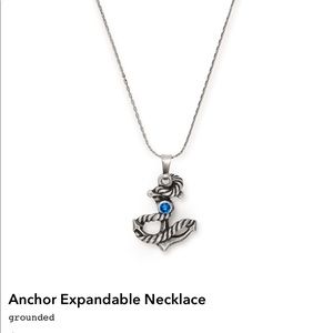 Alex and ani expandable anchor necklace